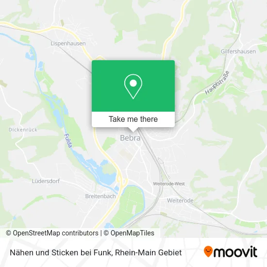 Карта Nähen und Sticken bei Funk