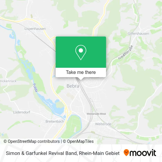 Карта Simon & Garfunkel Revival Band