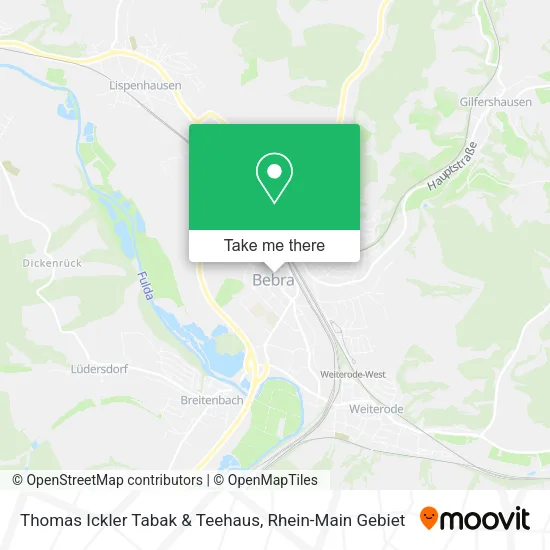 Карта Thomas Ickler Tabak & Teehaus