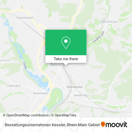 Карта Bestattungsunternehmen Kessler