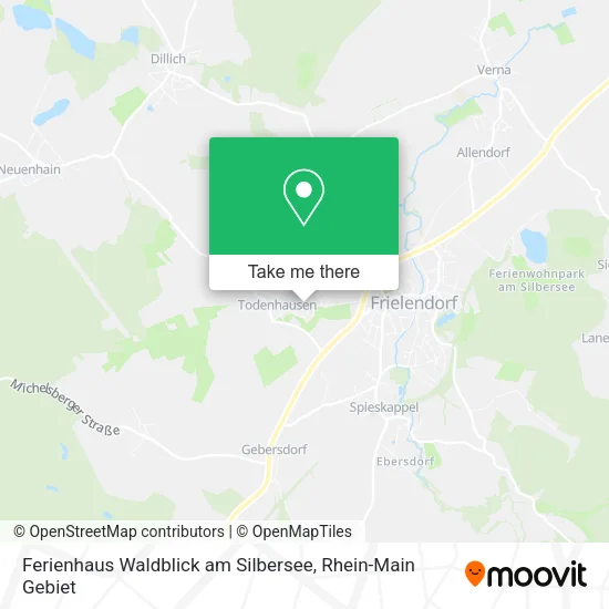 Карта Ferienhaus Waldblick am Silbersee