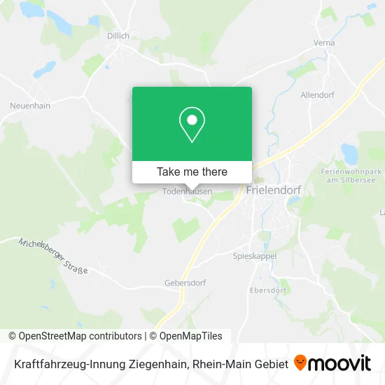 Карта Kraftfahrzeug-Innung Ziegenhain