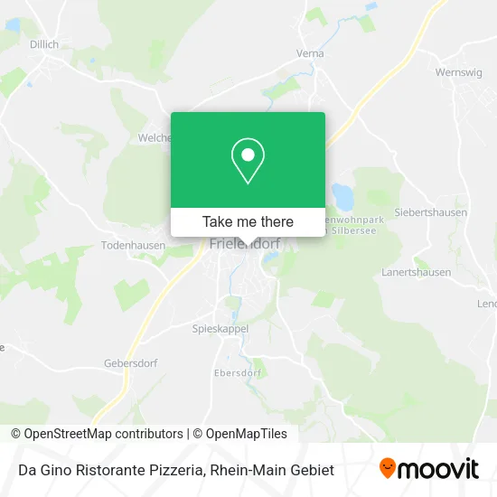 Карта Da Gino Ristorante Pizzeria