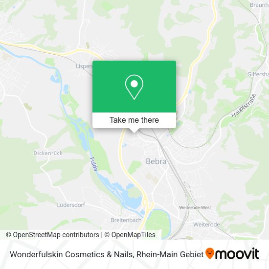Карта Wonderfulskin Cosmetics & Nails