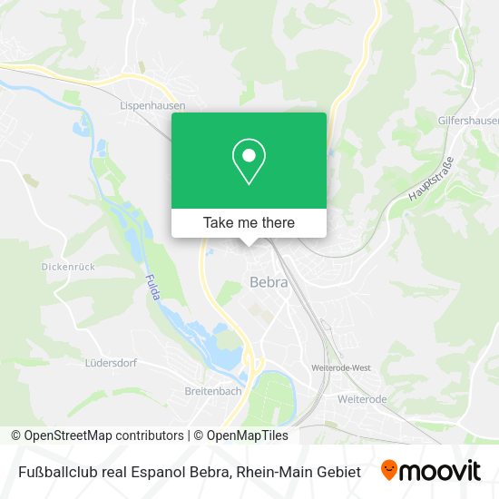 Карта Fußballclub real Espanol Bebra