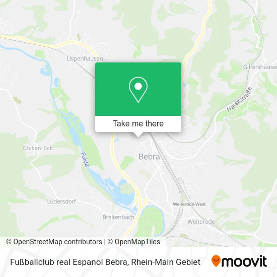 Карта Fußballclub real Espanol Bebra