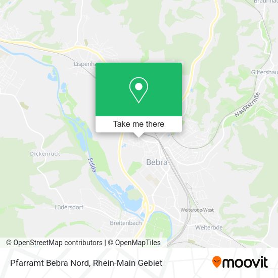 Карта Pfarramt Bebra Nord