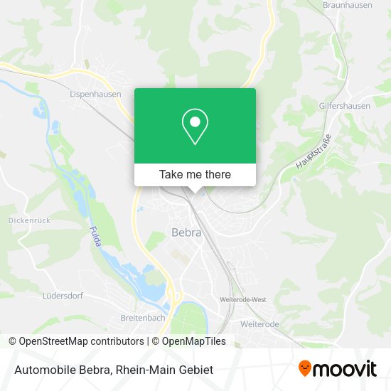Карта Automobile Bebra
