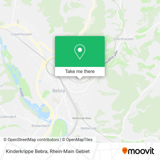 Карта Kinderkrippe Bebra