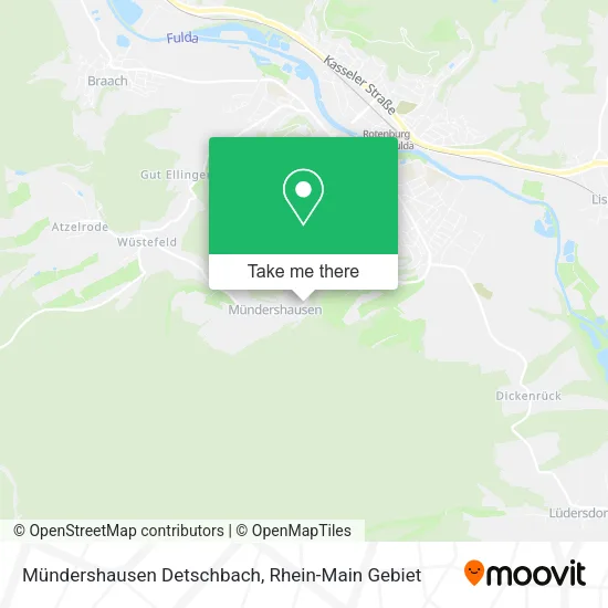 Карта Mündershausen Detschbach