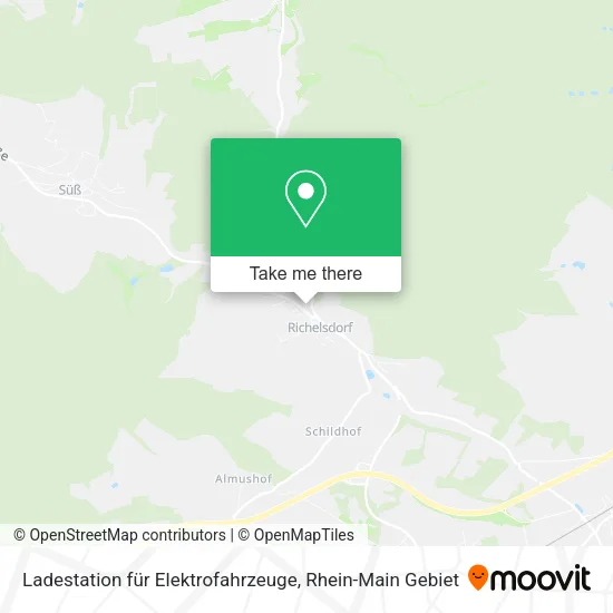 Карта Ladestation für Elektrofahrzeuge