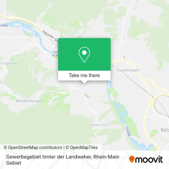 Карта Gewerbegebiet hinter der Landweher