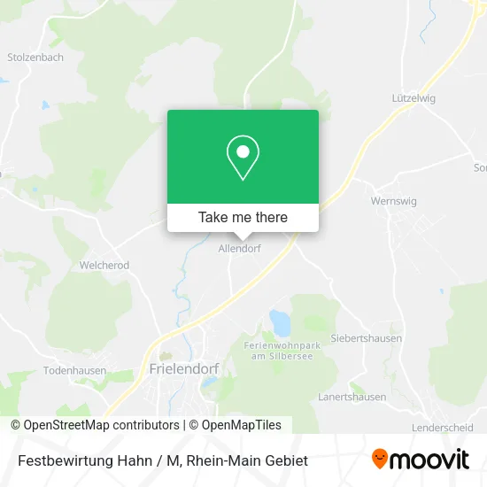 Карта Festbewirtung Hahn / M