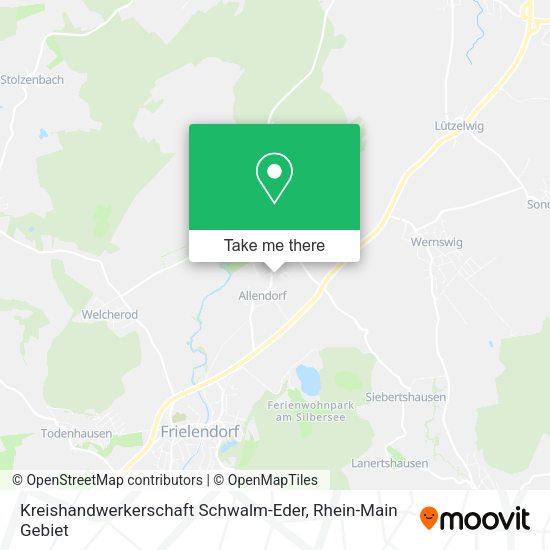 Карта Kreishandwerkerschaft Schwalm-Eder