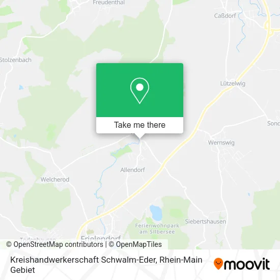 Карта Kreishandwerkerschaft Schwalm-Eder