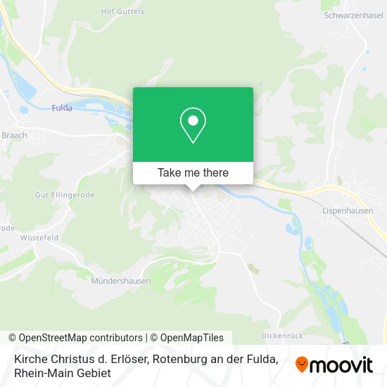 Карта Kirche Christus d. Erlöser, Rotenburg an der Fulda