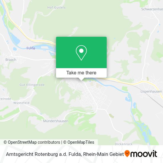 Карта Amtsgericht Rotenburg a.d. Fulda