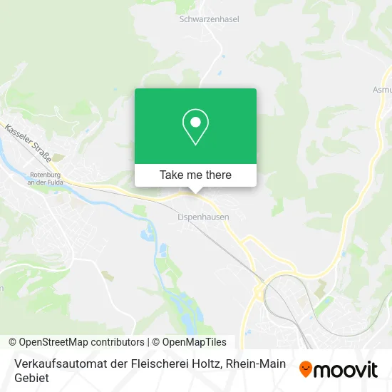 Карта Verkaufsautomat der Fleischerei Holtz