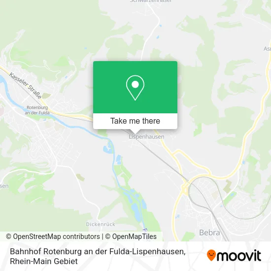Карта Bahnhof Rotenburg an der Fulda-Lispenhausen