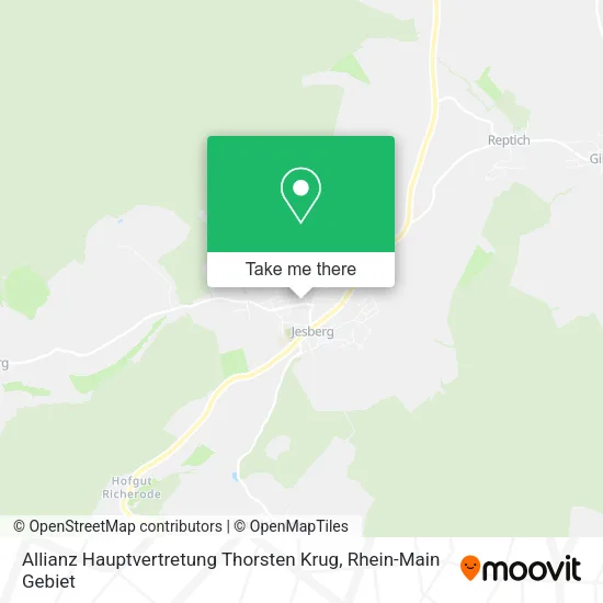 Карта Allianz Hauptvertretung Thorsten Krug