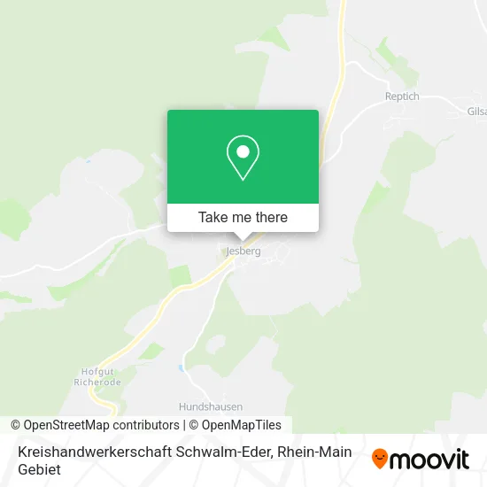 Карта Kreishandwerkerschaft Schwalm-Eder