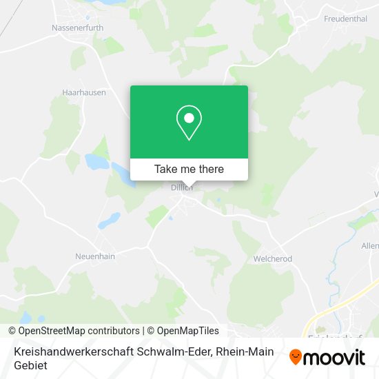 Карта Kreishandwerkerschaft Schwalm-Eder
