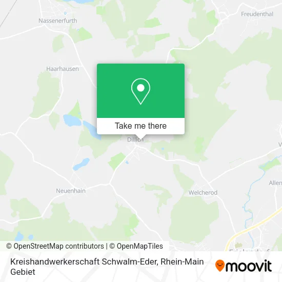 Карта Kreishandwerkerschaft Schwalm-Eder