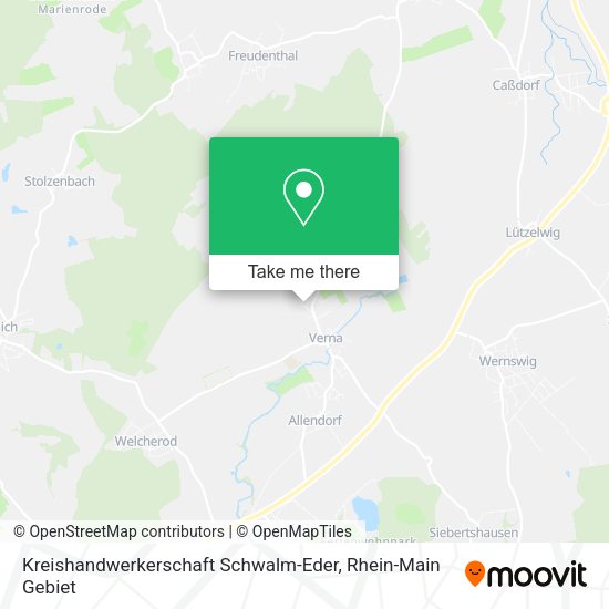 Карта Kreishandwerkerschaft Schwalm-Eder