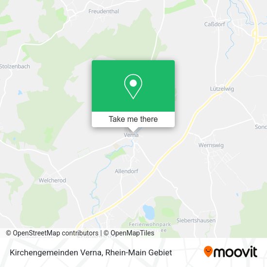 Карта Kirchengemeinden Verna