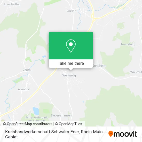 Карта Kreishandwerkerschaft Schwalm-Eder