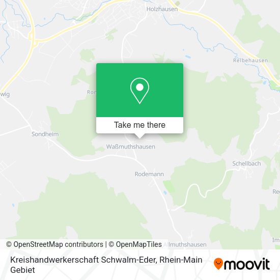 Карта Kreishandwerkerschaft Schwalm-Eder