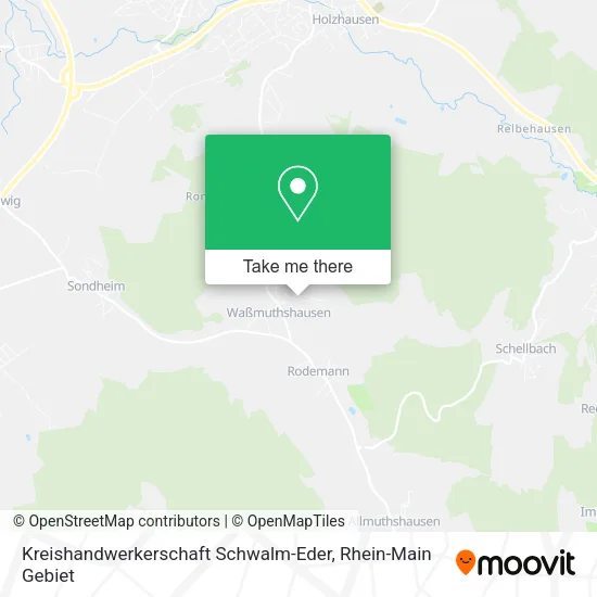 Карта Kreishandwerkerschaft Schwalm-Eder