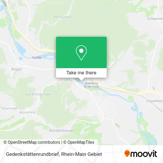 Карта Gedenkstättenrundbrief