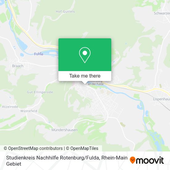 Карта Studienkreis Nachhilfe Rotenburg / Fulda