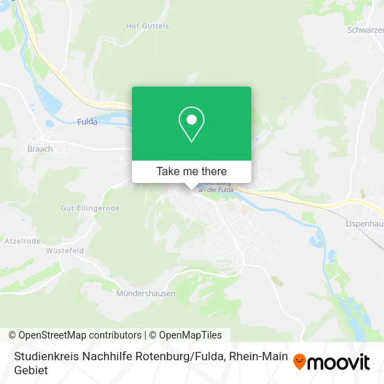 Карта Studienkreis Nachhilfe Rotenburg / Fulda