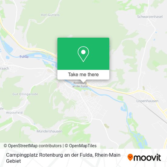 Карта Campingplatz Rotenburg an der Fulda