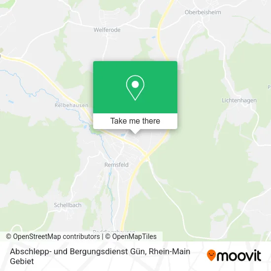 Abschlepp- und Bergungsdienst Gün map