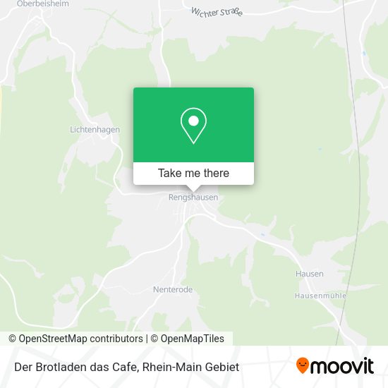 Карта Der Brotladen das Cafe