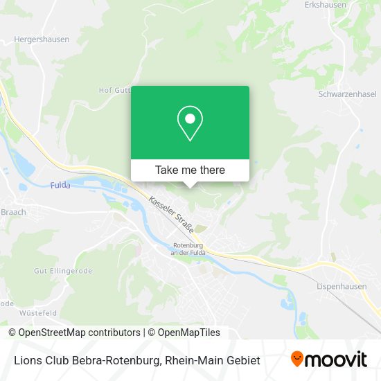 Карта Lions Club Bebra-Rotenburg