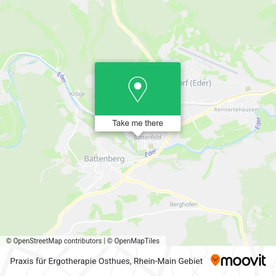 Карта Praxis für Ergotherapie Osthues