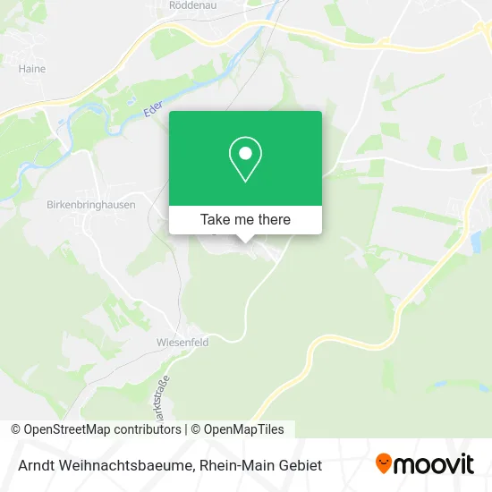 Карта Arndt Weihnachtsbaeume