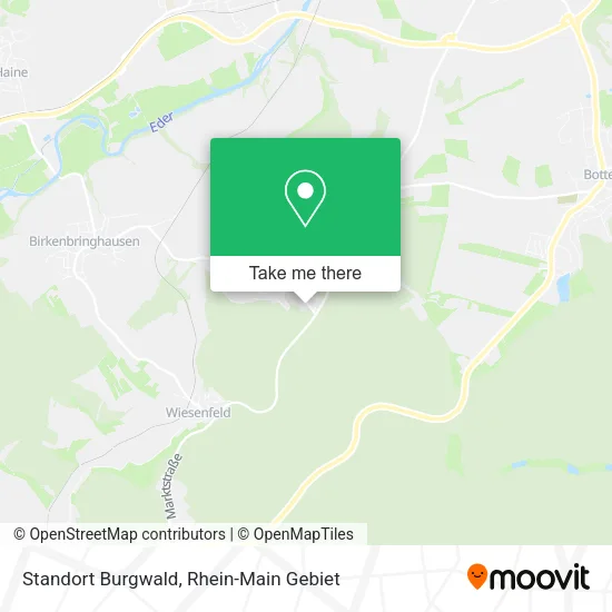 Карта Standort Burgwald