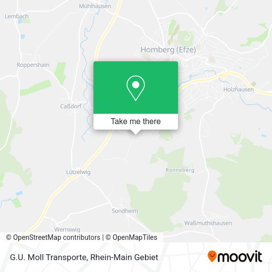 Карта G.U. Moll Transporte