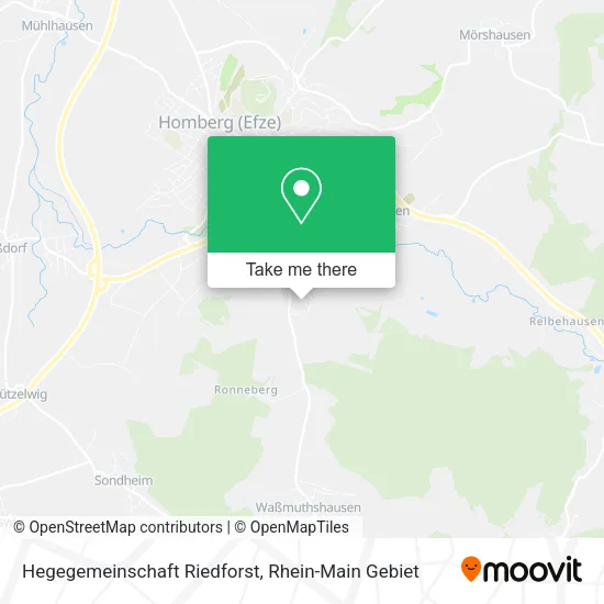 Карта Hegegemeinschaft Riedforst