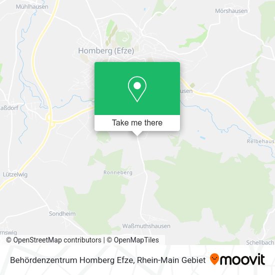 Карта Behördenzentrum Homberg Efze