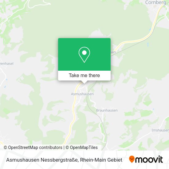Карта Asmushausen Nessbergstraße