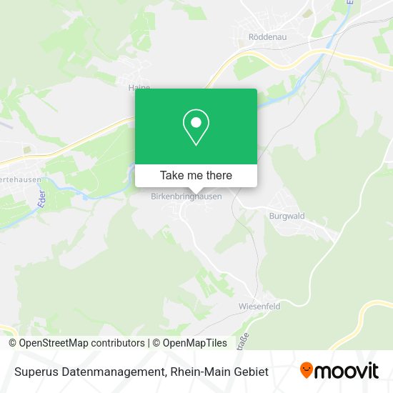 Карта Superus Datenmanagement