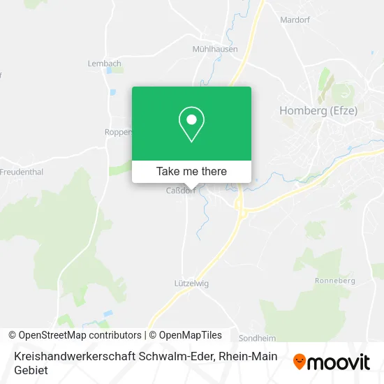 Карта Kreishandwerkerschaft Schwalm-Eder