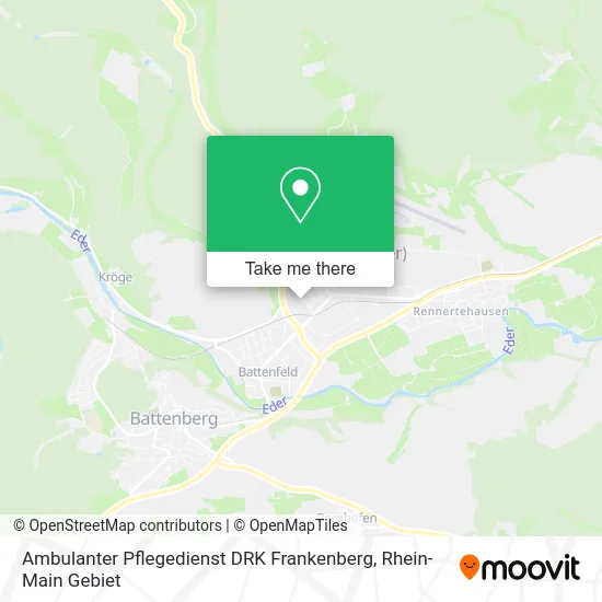 Карта Ambulanter Pflegedienst DRK Frankenberg
