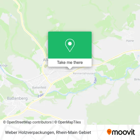 Карта Weber Holzverpackungen